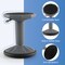 Adjustable Active Learning Stool Sitting Home Office Wobble Chair with Cushion Seat